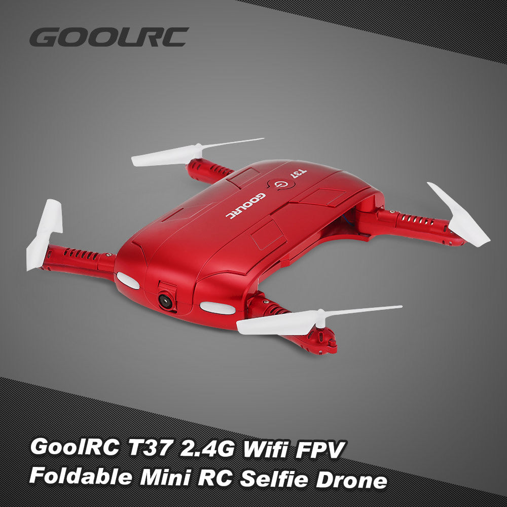 GoolRC T37 Wifi FPV HD Camera G-sensor Altitude Hold Foldable Mini Selfie RC Drone Quadcopter - Dronybee