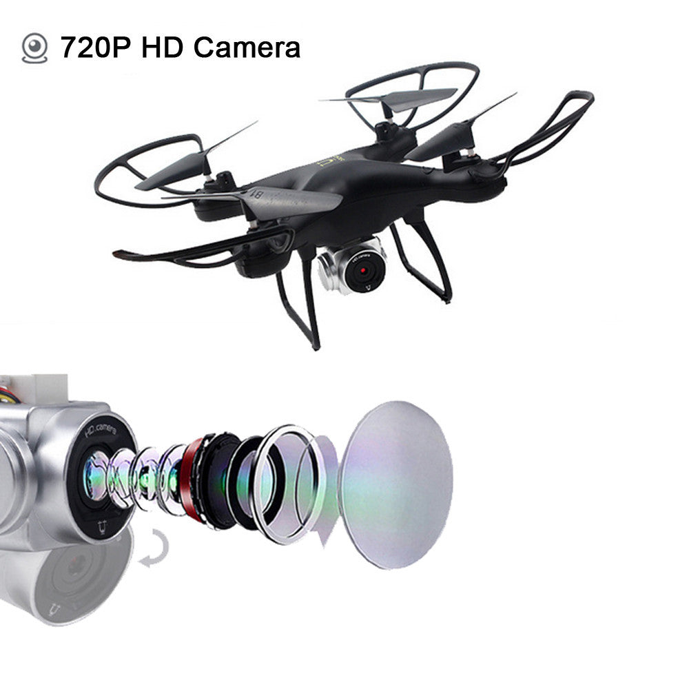 Wide Angle Lens 720P HD Camera Quadcopter RC Drone WiFi FPV 1600Mah Battery - Dronybee