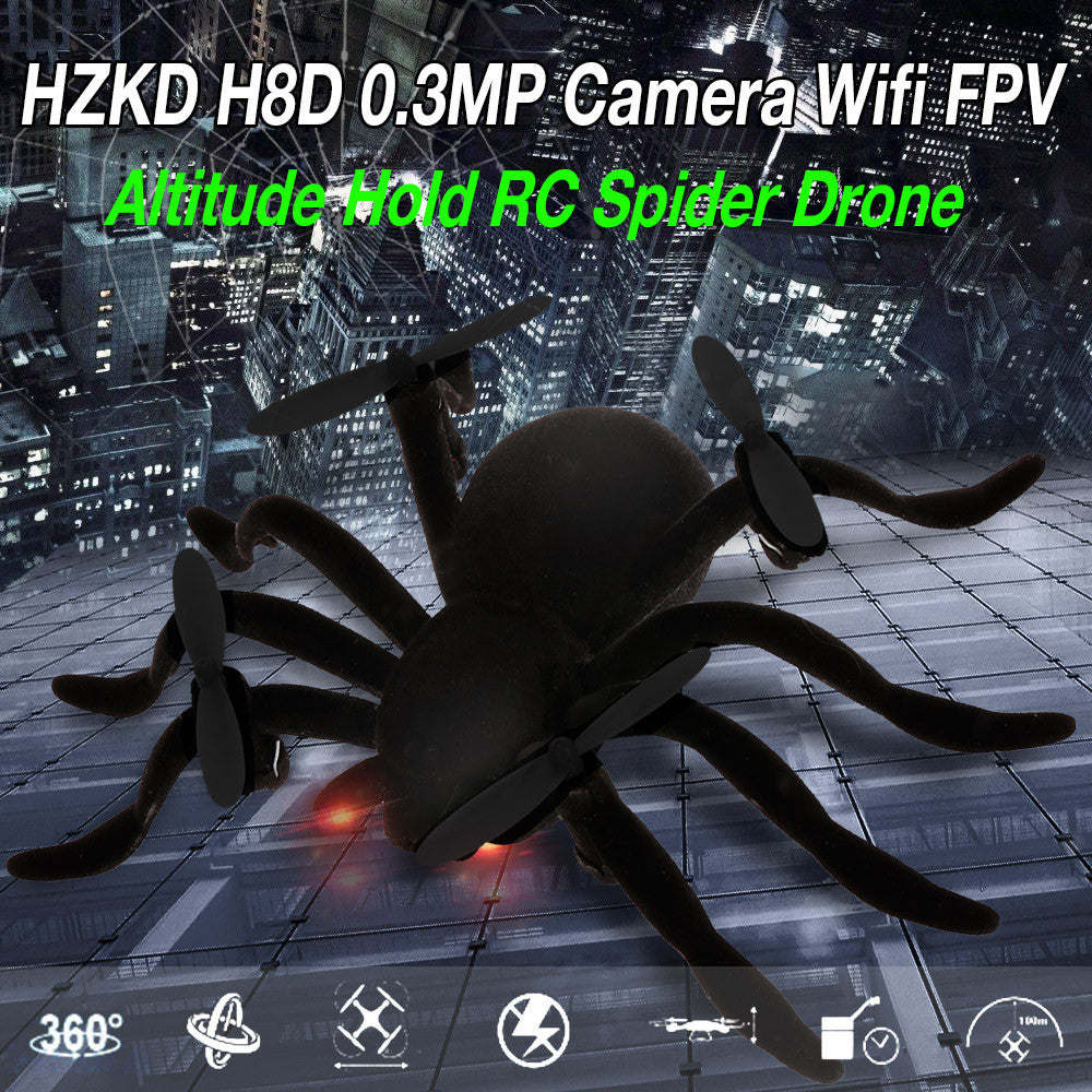 HZKD H8D 0.3MP Camera Wifi FPV Altitude Hold RC Spider Drone - Dronybee