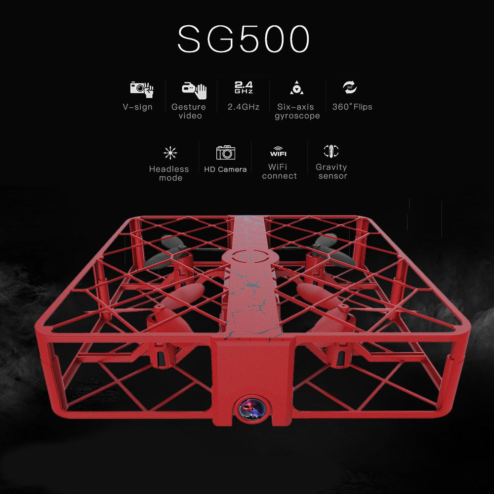 SG500 720P HD Camera Wifi FPV RC Drone UFO Altitude Hold Gesture Selfie RC Drone Quadcopter - Dronybee